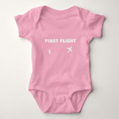 Baby EERSTE VLUCHT, Cool Vliegtuig, Reizen Romper (Voorkant)