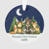 Baby eerste Waterverf met kerstmis Ornament (voorkant)