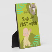 Baby eerste woorden fotoplaat (Zijkant)