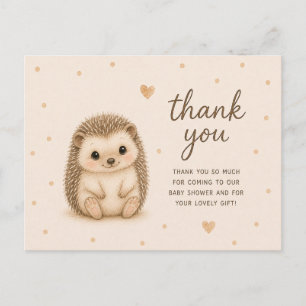 Baby Egel Baby Shower Bedankt Briefkaart