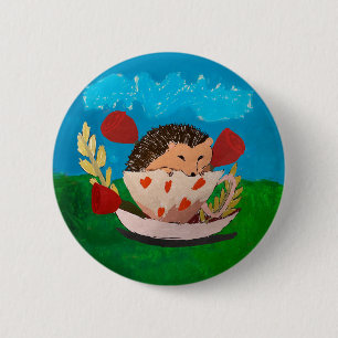 Baby Egel "Kunst door Kinderen" Ronde Button 5,7 Cm