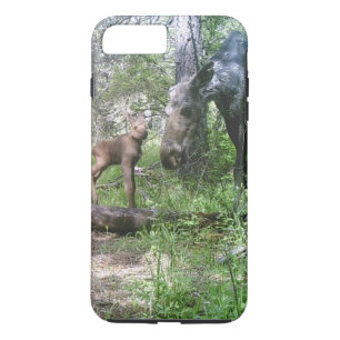 Baby eland en moeder eland iPhone 8 plus / 7 plus hoesje