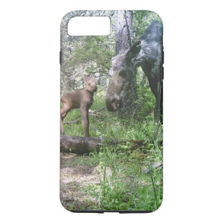 Baby eland en moeder eland iPhone 8 plus / 7 plus hoesje