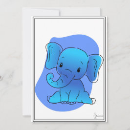 Baby Elefant Karte Kaart