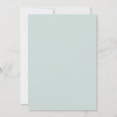 Baby | Elegante Alabaster Witte pioenen Kaart (Achterkant)
