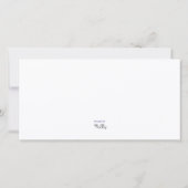 Baby Elephant 1e verjaardag Dank u voor uw foto Bedankkaart (Achterkant)