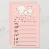 Baby Elephant Baby Animals Name Game (Voorkant / Achterkant)