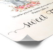 Baby Elephant Baby shower Sweet Treat Poster (Hoek)