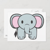 Baby Elephant Briefkaart (Voorkant / Achterkant)