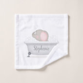Baby Elephant Bubble Bath Bad Handdoek (Wasdoekje)