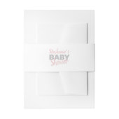Baby Elephant Bubble Bath Girl Baby shower Uitnodigingen Wikkel (Voorkant Voorbeeld)
