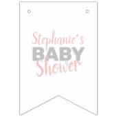 Baby Elephant Bubble Bath Girl Baby shower Vlaggetjes (Tweede vlag)
