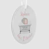 Baby Elephant Bubble Bath Girl Premier Noël (devant)