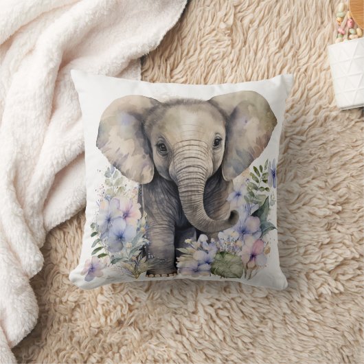 Baby Elephant Custom Sierkussen (Deken)