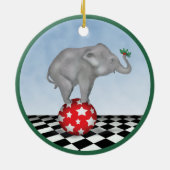 Baby Elephant en Holly ornament (Achterkant)
