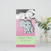 Baby Elephant Faire-part (Debout devant)