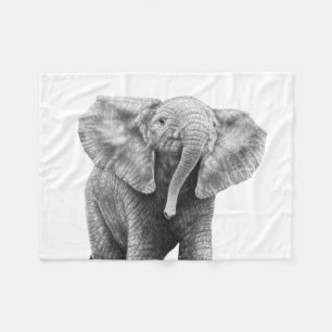 Baby Elephant Fleece Deken
