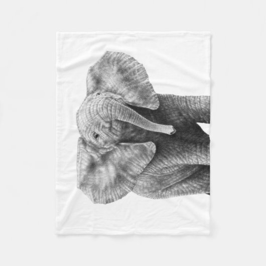 Baby Elephant Fleece Deken (Voorkant)