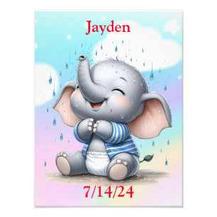Baby Elephant Foto Afdruk