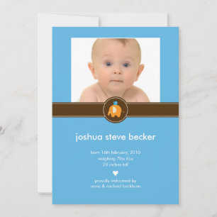 Baby Elephant Foto geboorteaankondiging Aankondiging