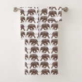 Baby Elephant Frenzy Bathroom Towel Set Bad Handdoek (Insitu)