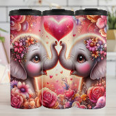 Baby Elephant Heart Floral Thermosbeker