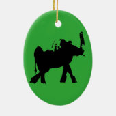 Baby Elephant Keramisch Ornament (Achterkant)