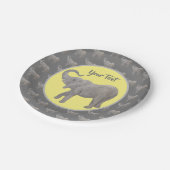 Baby Elephant Papieren Bordje (Gekanteld)