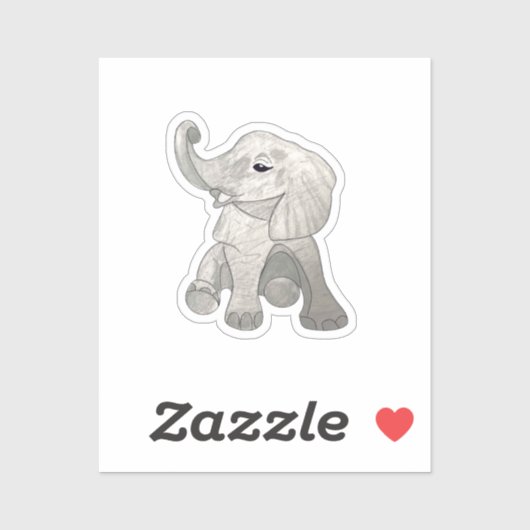 Baby Elephant Sticker (Vel)