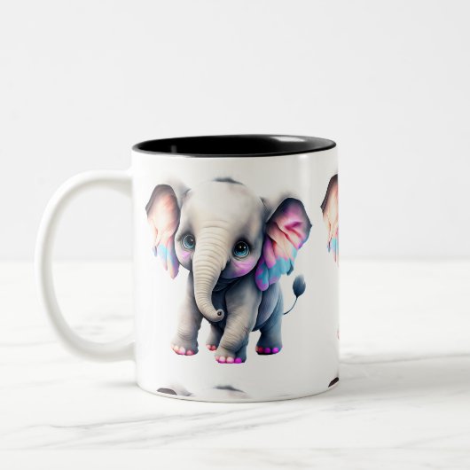 Baby Elephant Tweekleurige Koffiemok (Links)