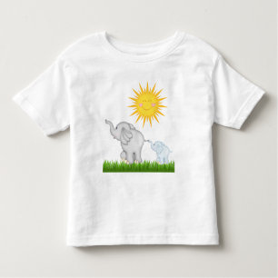 baby Elephants die zich met één peuter-T-shirt uit Kinder Shirts