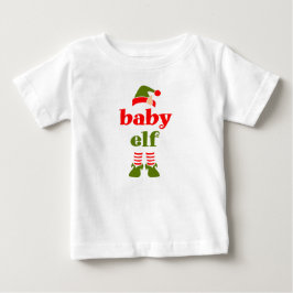 baby elf familie die kerstfeest-baby T-Shirt met e