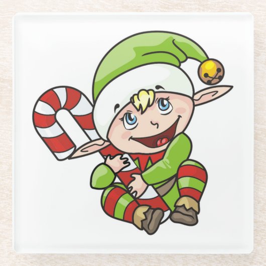 BABY ELF GLAZEN ONDERZETTER (Voorkant)