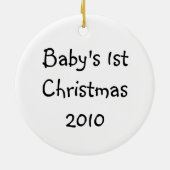 Baby Elf met lamphuis Keramisch Ornament (Achterkant)
