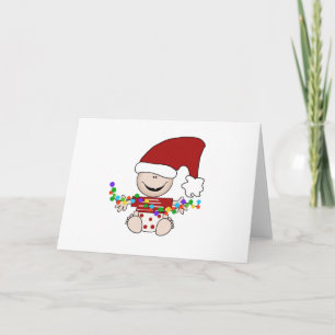 Baby Elf Met Lichtjes T-shirts en Cadeaus Feestdagen Kaart