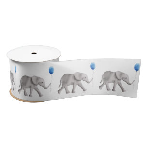 Baby ellephant Satin Ribbon voor nieuwe babycadeau Lint