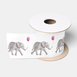 Baby ellephant Satin Ribbon voor nieuwe babycadeau Lint