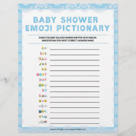 Baby Emoji Pictionary [Luxury Lace [Blue]] Briefhoofd