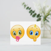 baby emojis briefkaart (Staand voorkant)