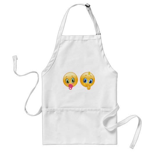 baby emojis standaard schort (Voorkant)
