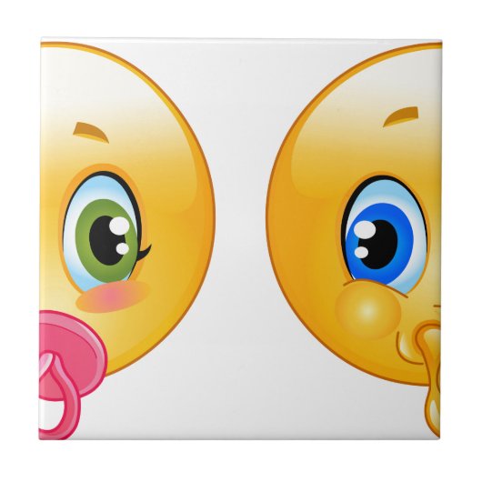 baby emojis tegeltje (Voorkant)