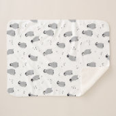 Baby Emperor Penguin Chicks Pattern Sherpa Deken (Voorkant (horizontaal))