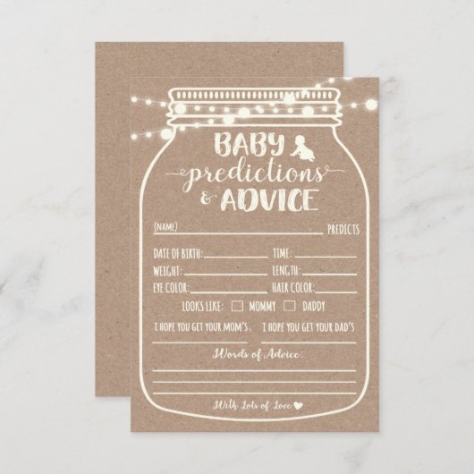 Baby- en adviesbehuizing informatiekaartje (Voorkant / Achterkant)