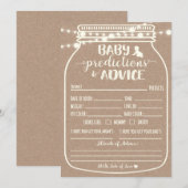 Baby- en advieskaart kaart (Voorkant / Achterkant)