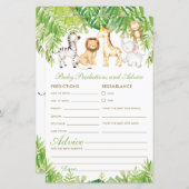 Baby en adviezen voor oerwouden (Voorkant / Achterkant)