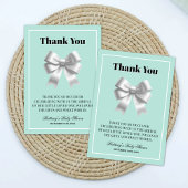 Baby en Co Baby shower Dank u Informatiekaartje