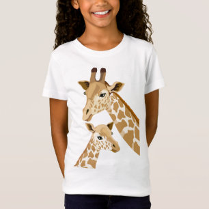 Baby en Giraffes Kinder T-Shirten T-shirt
