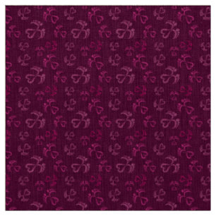 Baby en harten in roze glitter stof