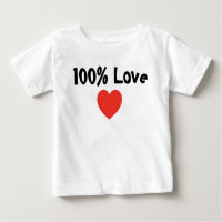 Baby en Kinderen: 100 % liefde - Baby T-shirt