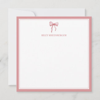 Baby- en kleine meisjesstationery notitiekaartje